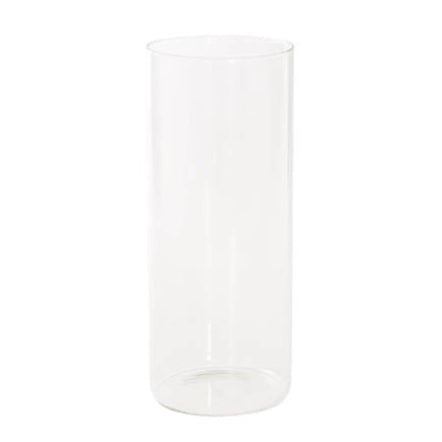 Glass vase for pine cone decoration